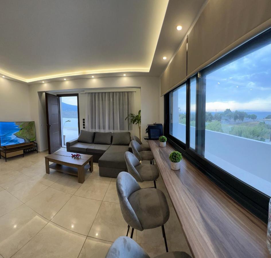 Odyssea Top View & Hot Jacuzzi Front Beach Kremasti  Ngoại thất bức ảnh