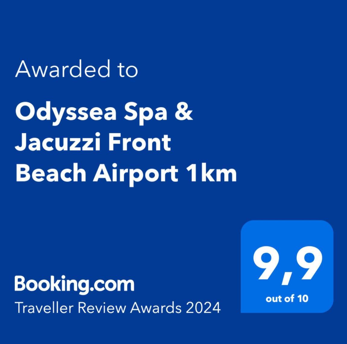 Odyssea Top View & Hot Jacuzzi Front Beach Kremasti  Ngoại thất bức ảnh